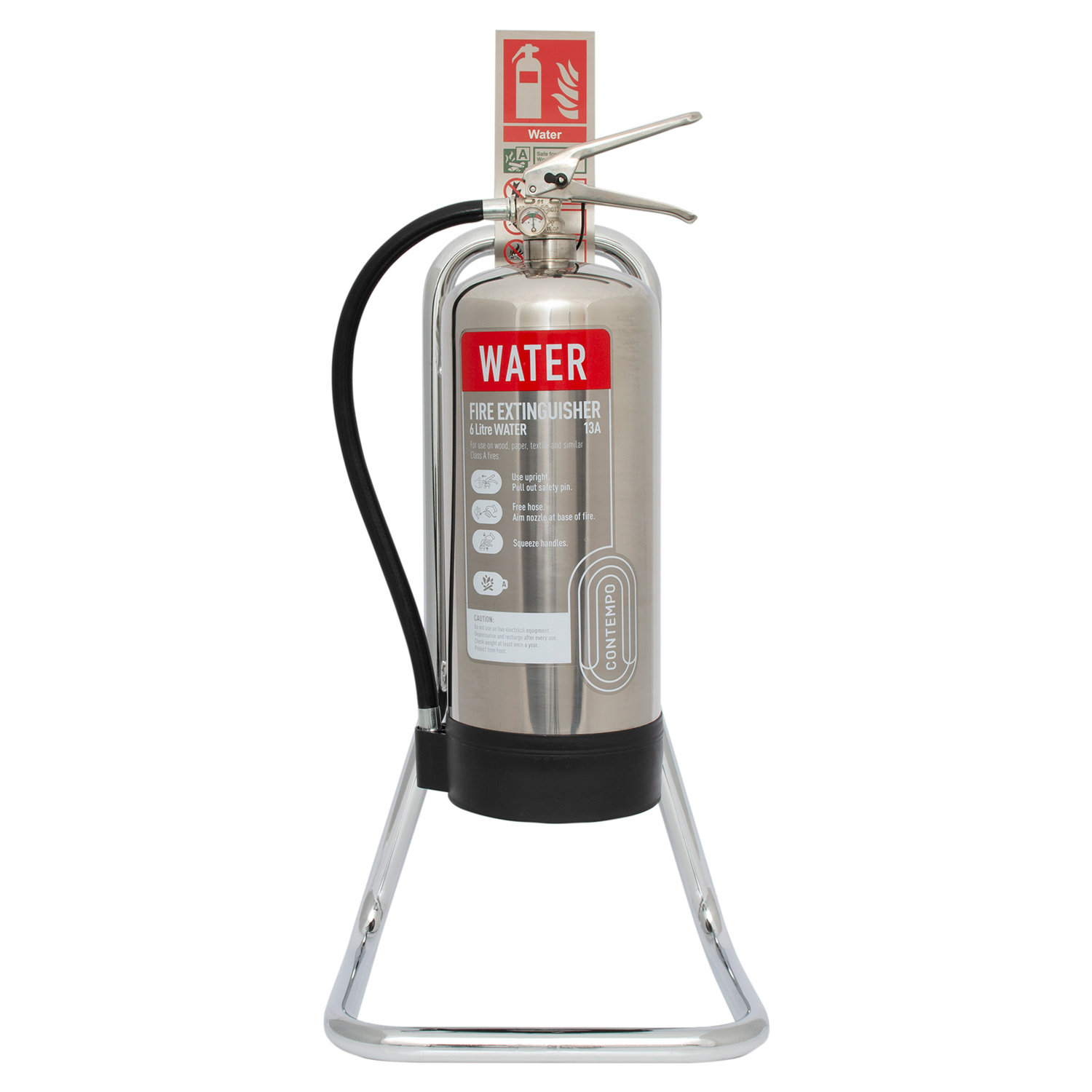 Single Metal Extinguisher Stand UltraFire Chrome